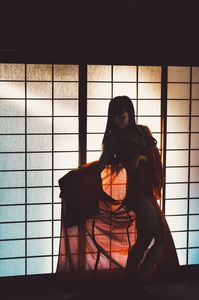 silhouette in scarlet