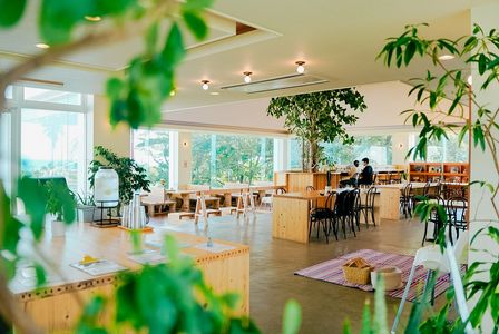 朝日と海と緑に包まれて、心まで目覚める朝