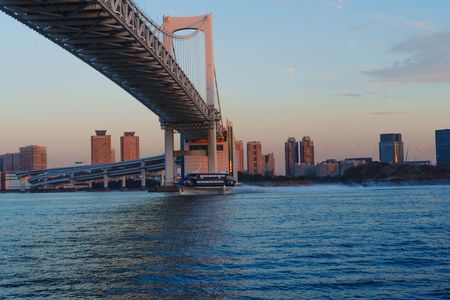 夕方のレインボーブリッジ