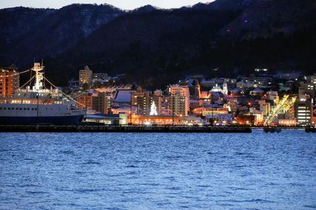 クリスマスの函館港