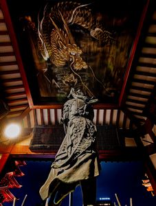 沙竭羅龍王像&墨絵の龍