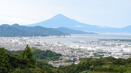 雨上がりの富士山