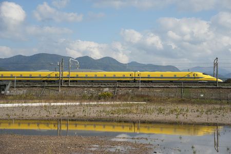 水溜まりでリフレクション