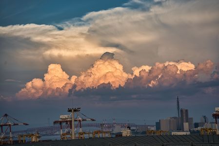 大阪万博 -大屋根リングより見た景色