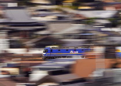 桃太郎と街並み