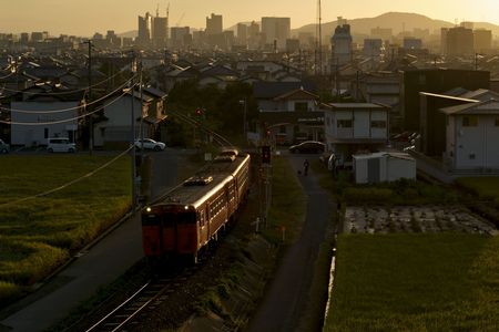 早朝の下り列車