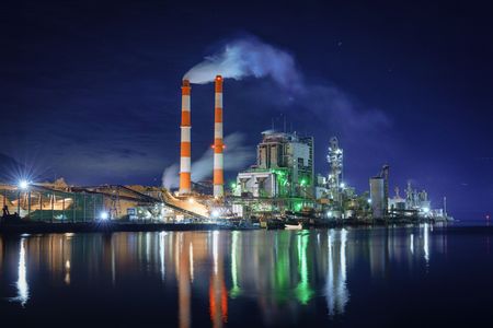 製紙工場夜景