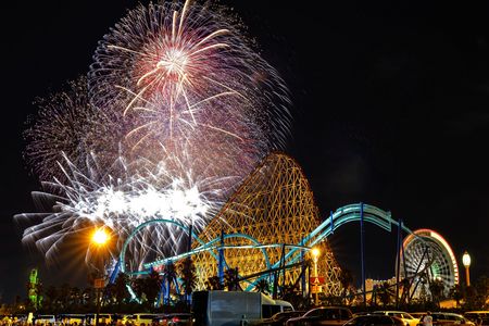 長島温泉の花火