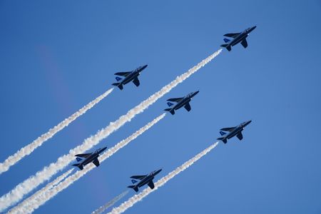 ブルーインパルス２０２５　大洗海岸