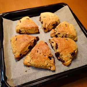 スタバ風チョコチャンクスコーン