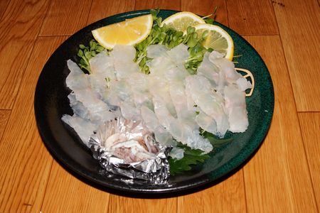 キジハタ（アコウ）のお刺身