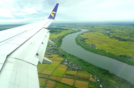 空からの利根川