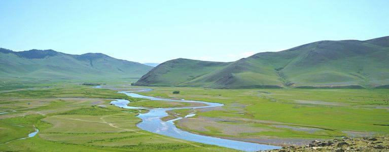 大草原の緩やかな流れ