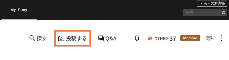 写真を投稿する