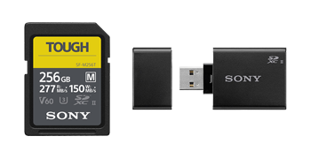SF-Mシリーズ タフ（TOUGH）仕様（256GB）+ UHS-II対応SDメモリーカードリーダー MRW-S1 