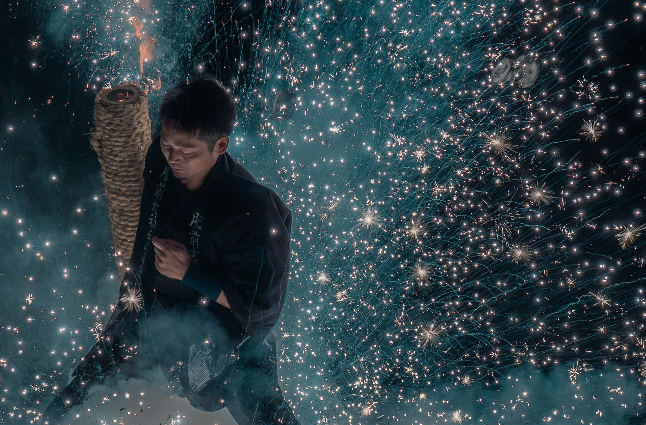 『川上峡花火大会 手筒花火』yanagさん