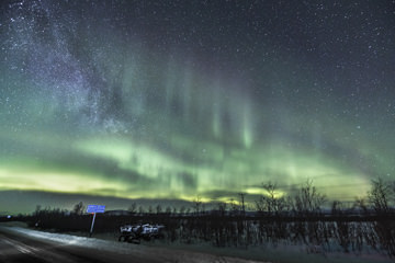 「Milky Way in Aurora」 yukさん