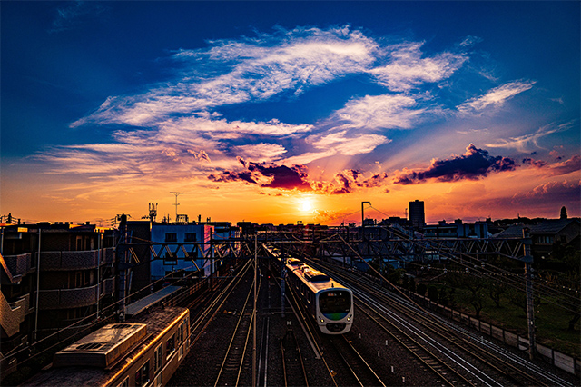 天球駅へ