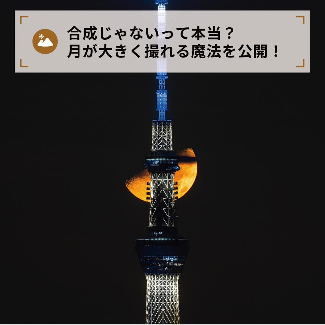 合成じゃないって本当？月が大きく撮れる魔法を公開！
