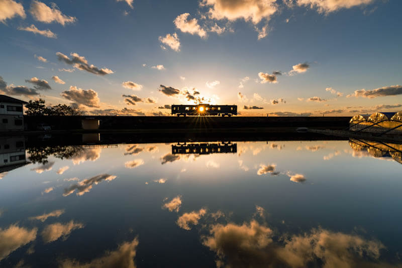 【入選】「水田の夕暮れ」トシくんさん