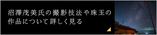 沼澤茂美氏の撮影技法や珠玉の作品について詳しく見る